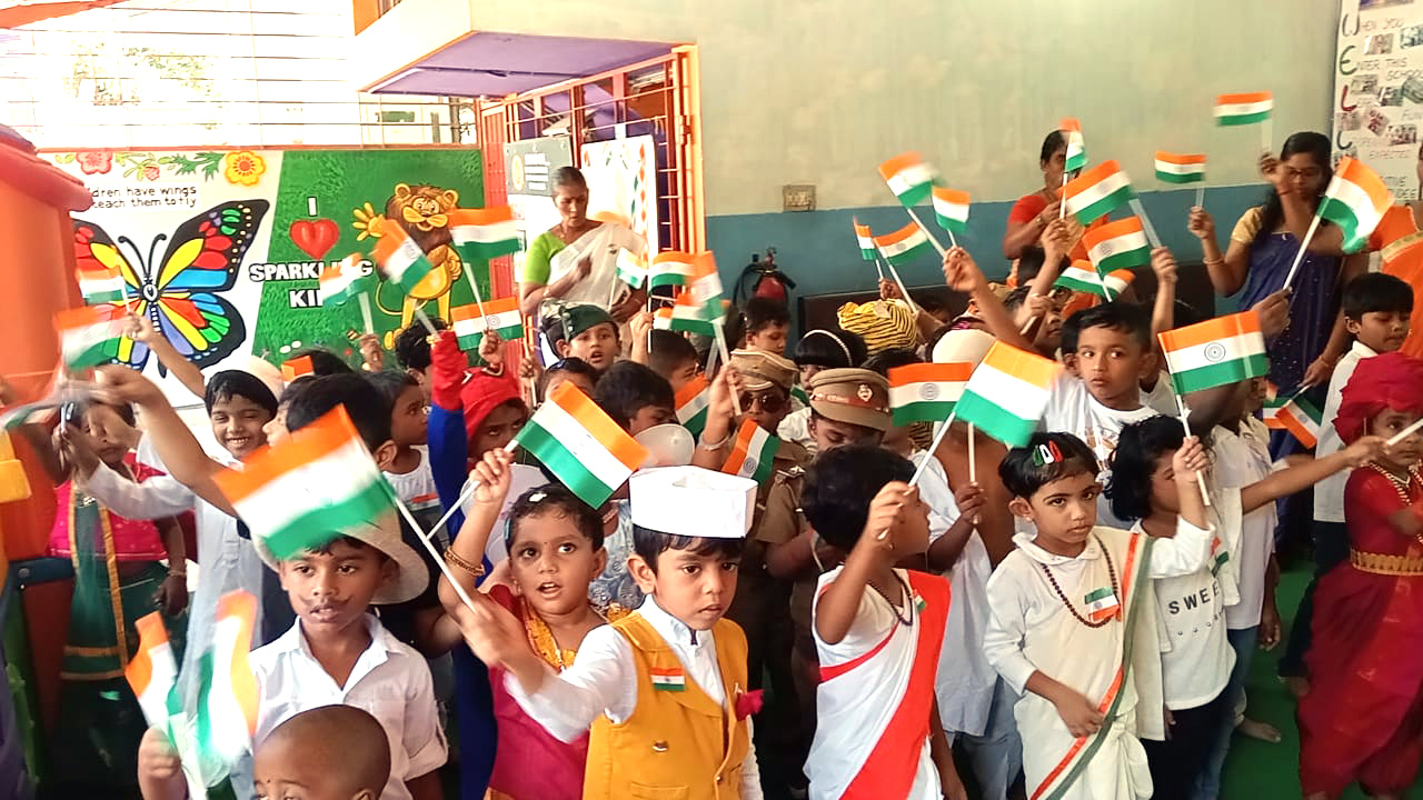 Independence day celebration scene