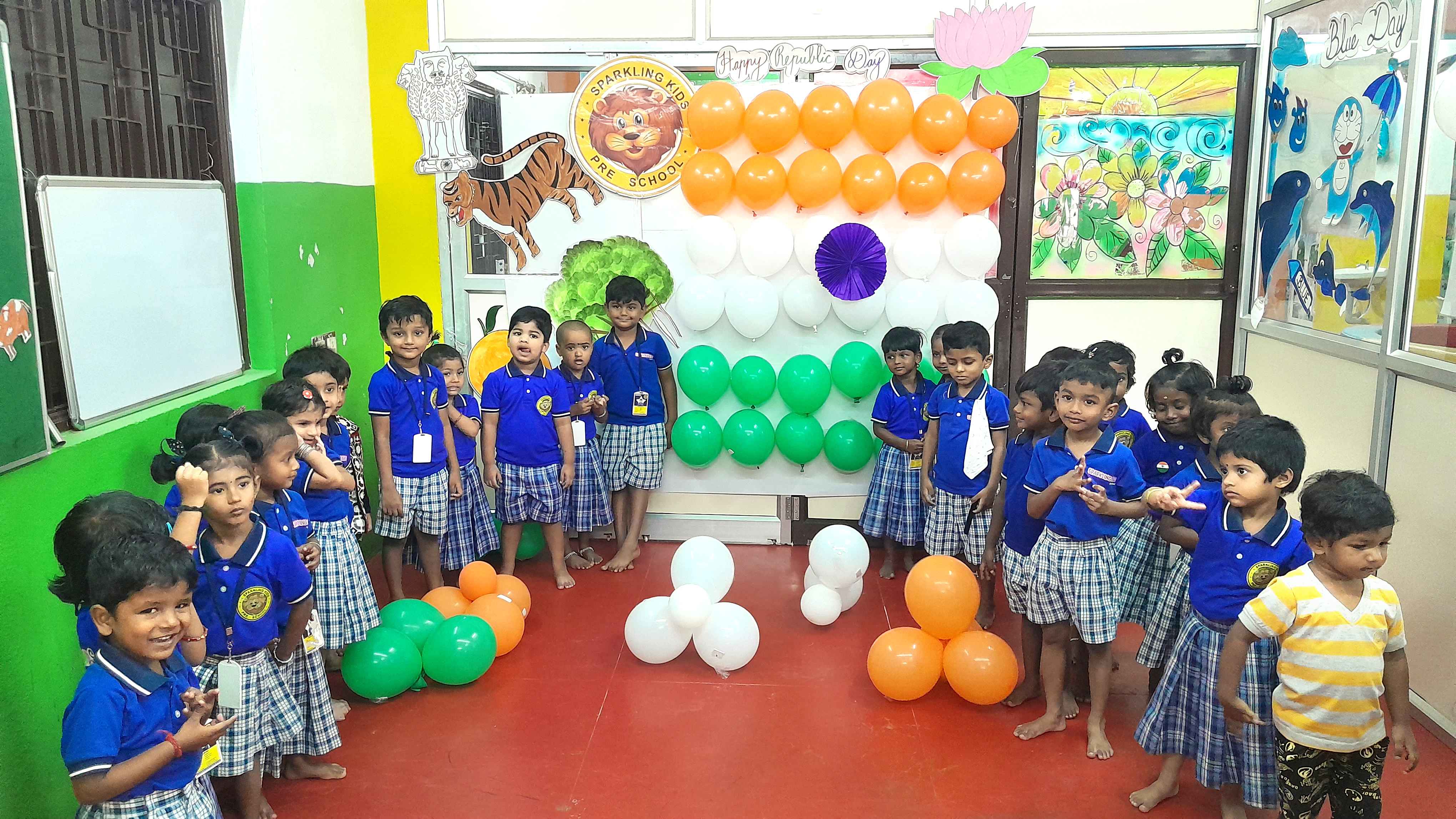 Repuplic day celebration scene