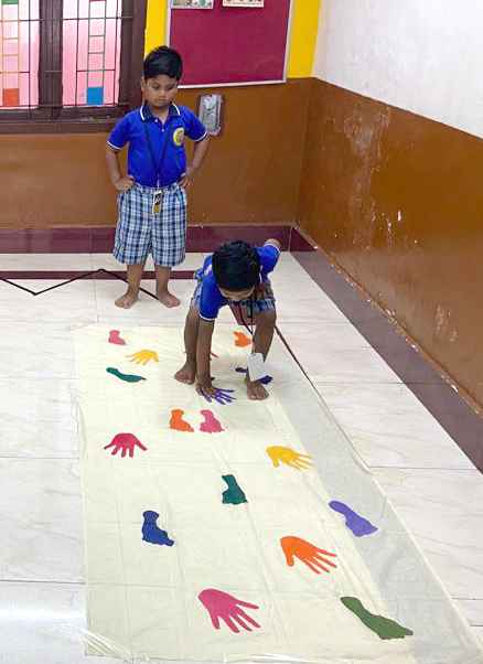 Sports day celebration scene