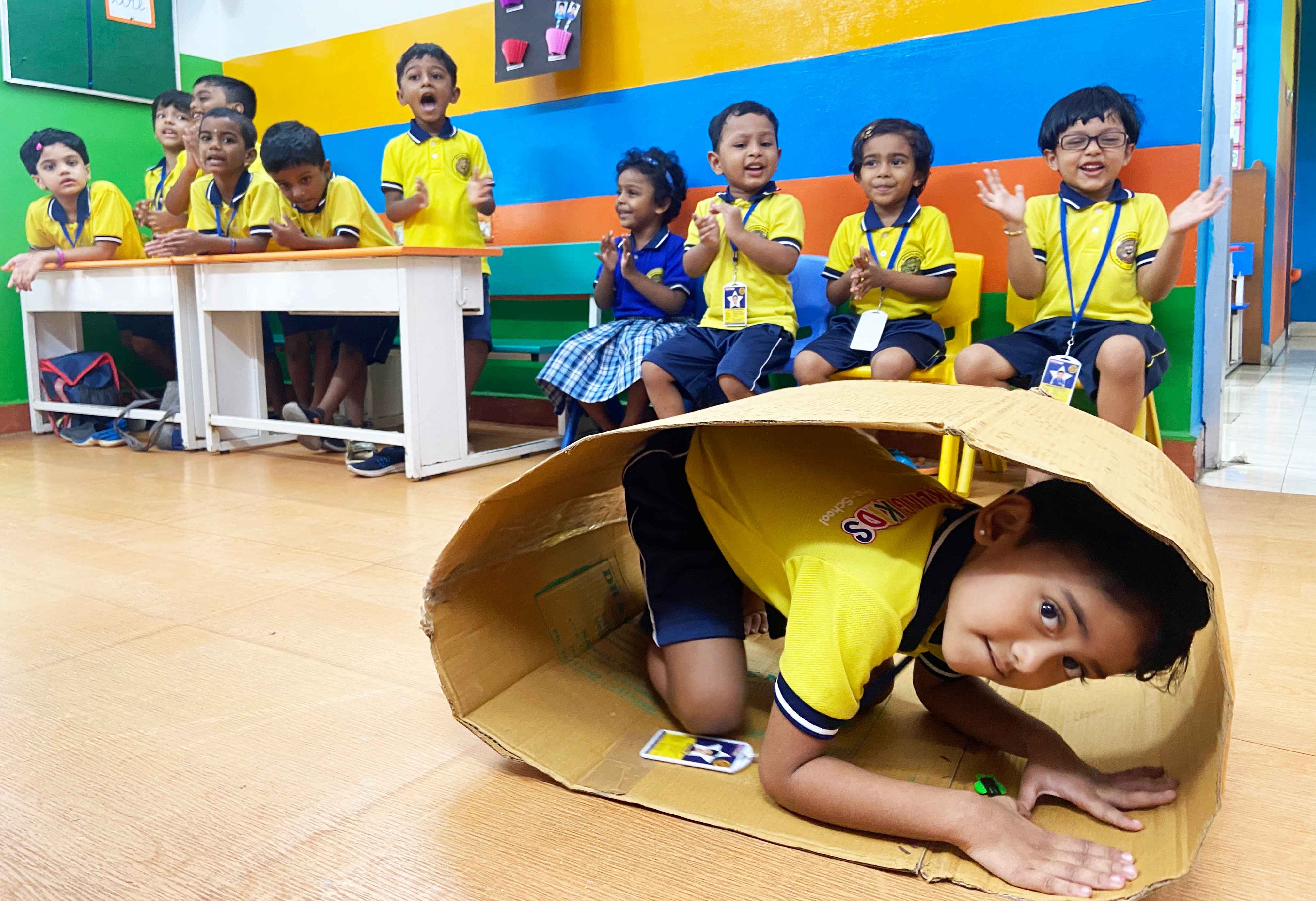 Sports day celebration scene