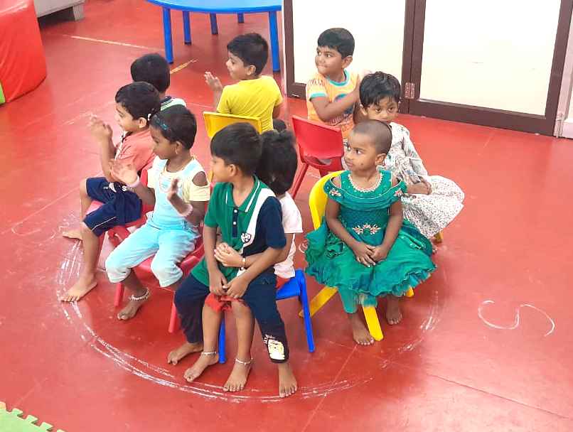 Sports day celebration scene