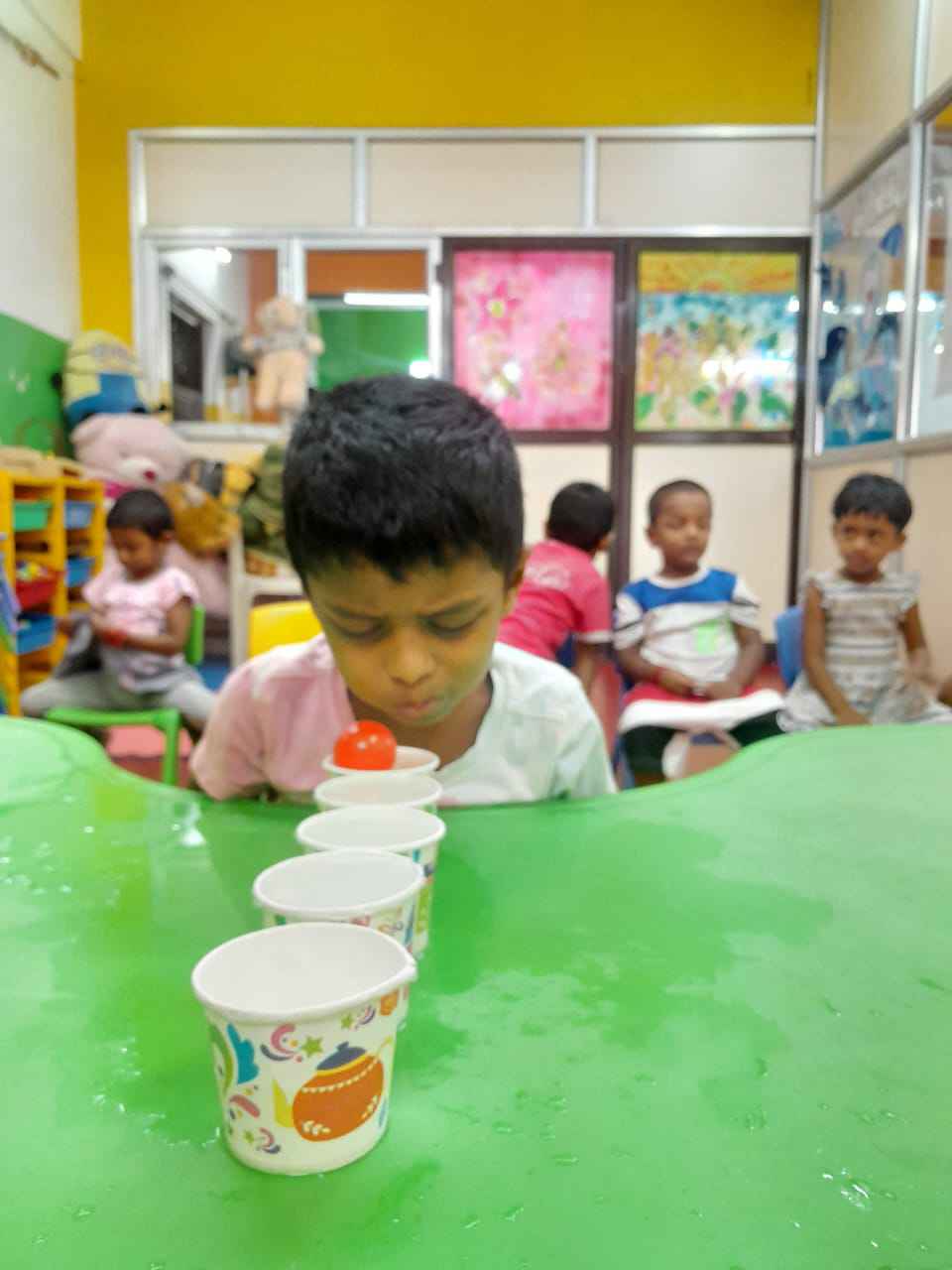 Sports day celebration scene